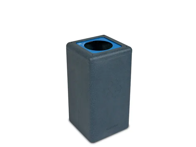 Circulaire Afvalbak BrickBin Paper 65 Liter Grijs Blauw