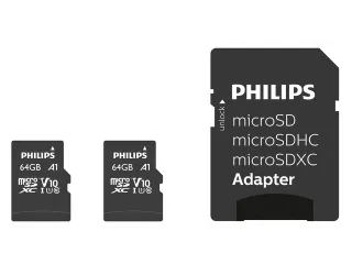 Geheugenkaart Philips micro SDXC Class 10 UHS-I U1 64GB 2 stuks - 3