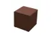 sièges cubes,HxlxP 450x450x450mm,acier-assise corten effet rouille