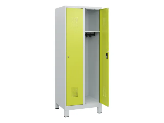 schoollocker,HxBxD 1630x600x500mm,2vak,vak B 300mm,cil.-slot,voeten