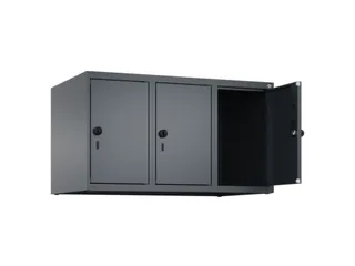 opzetkast,v. locker,3vak.,vak B 300mm,HxBxD 500x900x500mm,vleugeldeur - 2