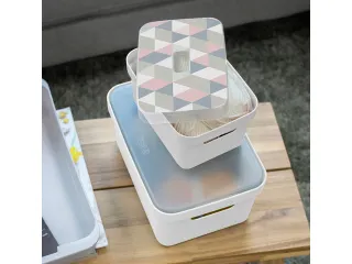 Sigma Home opbergbox 2,5L wit - 17,7x12,8x9,3cm - 6