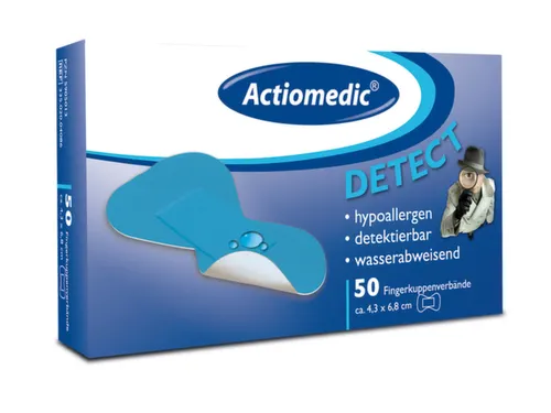 Vingertopverbanden Detecteerbaar Waterafstotend Lxb 68x43mm Blauw