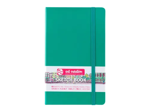 Schetsboek Talens Art Creation 80 vel 140gr 130x210mm woudgroen