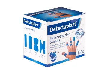 Waterafstotende blauwe pleister Detectaplast assorti 100 stuks - 4