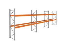 palletstelling,basis+2xaanbouw,HxBxD 3360x11200x1100mm,vakl. 3400kg