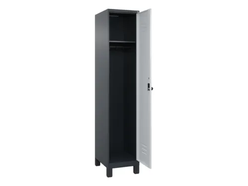 locker,HxBxD 1950x400x500mm,1vak,vak B 400mm,draaigrendel,voeten