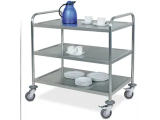 RVS serveerwagen draagverm. 60kg 3etage(s) LxB 860x540mm RVSetage(s) - 2