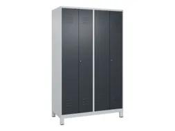 locker voor scheiding van kleding,HxBxD 1950x1200x500mm,4vak