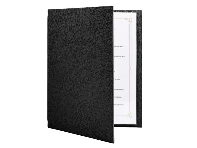 Menukaart Securit Signature A4 zwart