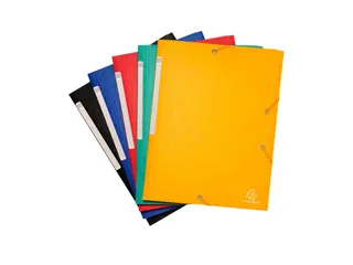 Elastomap A4 glanskarton 3 kleppen monobloc Assorti - 19
