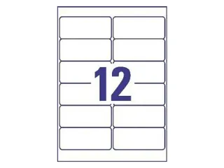 Weerbestendige etiketten Avery 99.1x42.3mm Polyester wit 240 stuks - 4