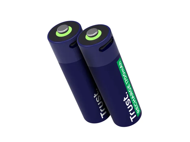 Batterij Trust USB-C oplaadbaar AA 2 stuks