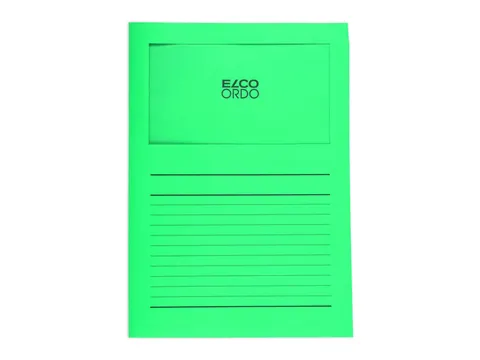 Map Elco Ordo Classico mvenst A4 120gr 220x310mm smaragd 100st verp100