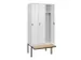 locker voor scheiding van kleding,HxBxD 2120x900x815mm,3vak