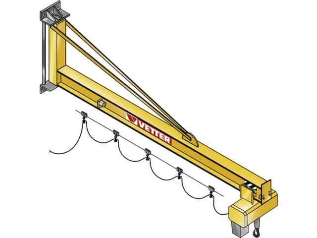 Wandzwenkkraan,draagverm. 125kg,uitlading 4000mm,staal,RAL1007