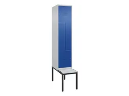 Z-garderobekast,HxBxD 2120x400x815mm,2vak,vak B 400mm,cil.-slot