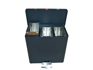 Brandveilige Pedaalemmer Recyclokick 3 Grafietgrijs 3x 34 liter - 3