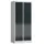 Lockerkast 1800x800x500mm 2x4 vakken cilinderslot, sokkel, RAL7016