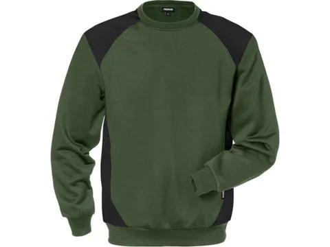Fristads 131763 sweater, groen/zwart, maat M, per stuk