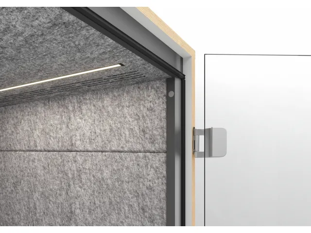 Cabine téléphonique acoustique 2175x1035x1000mm paroi agglomérée
