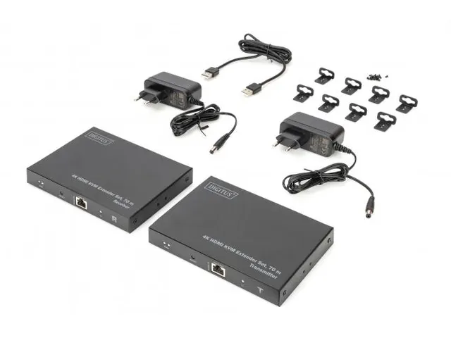 HDMI 2.0 HDMI KVM Extender Set 70m USB 1.1 Touchscreen-ondersteuning