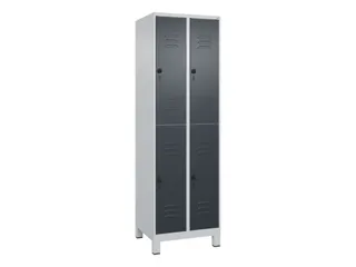 dubbeldekse locker,HxBxD 1950x600x500mm,2x2vak.,vak B 300mm - 1