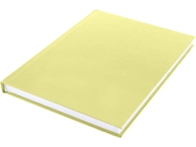 Dummyboek Kangaro A5 geel pastel hard cover 80 blad blanco 100 grams