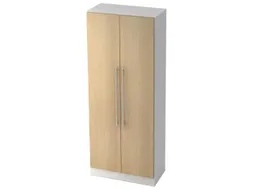kantoorkast,HxBxD 2004x800x420mm,4xhouten vloer,5ordnerhoogte,romp wit
