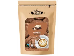 Koekjes Hoppe Cookies fairtrade double chocolate circa 125stuks