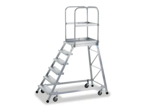 Bordestrap Aluminium Bordes 1440x600x800mm 6treden Aluminium