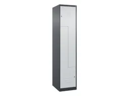 Z-garderobekast,HxBxD 1850x400x500mm,vak B 200/400mm,cil.-slot