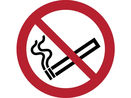 Pictogram bordje Djois Rookverbod Ø200mm rood