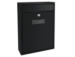 Brievenbus Ibiza Zwart met naamplaatje incl. 2 sleutels 36x26x8cm
