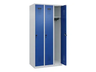 locker,HxBxD 1850x900x500mm,3vak,vak B 300mm,draaigrendel - 2