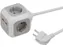 Stekkerblok Brennenstuhl 4 voudig inclusief 2 USB 140cm wit/grijs