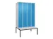 locker voor scheiding van kleding,HxBxD 2120x1200x815mm,4vak