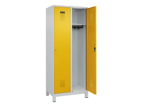 locker,HxBxD 1950x800x500mm,2vak,vak B 400mm,cil.-slot,voeten