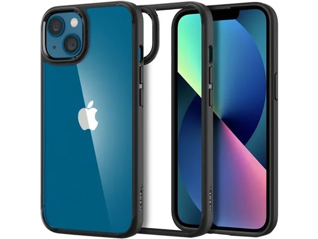 Spigen Case ACS03523 iPhone 13 Ultra Hybrid mat zwart