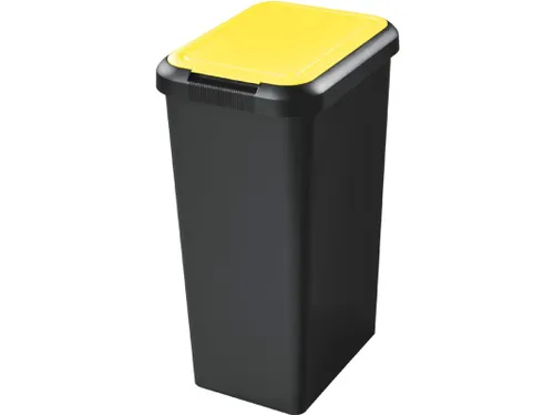 Afvalbak CEP Touch & Lift geel 45 liter de ideale basis voor jouw mili