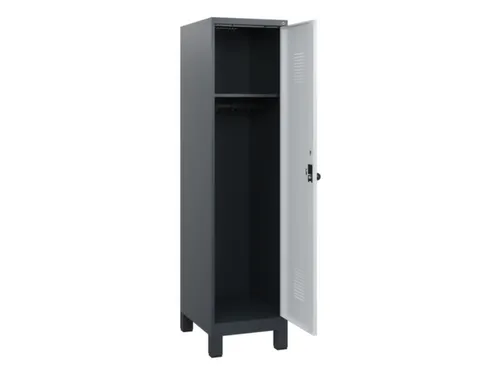 schoollocker,HxBxD 1630x400x500mm,1vak,vak B 400mm,draaigrendel,voeten