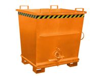 Bodemklepcontainer 1271x1040x1200mm 1m³ 2000kg Ral2000