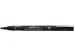 Fineliner Uni-ball Pin beitelpunt 3mm zwart