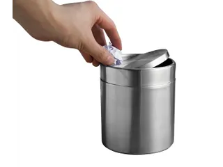 Afvalbak EKO Fandy tafelmodel met swingdeksel 1,5 liter rvs - 2