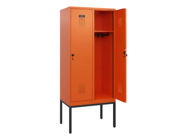 schoollocker,HxBxD 1950x800x500mm,2vak,vak B 400mm,draaigrendel