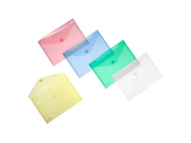 enveloptas assorti A5 liggend met klittenbandsluiting
