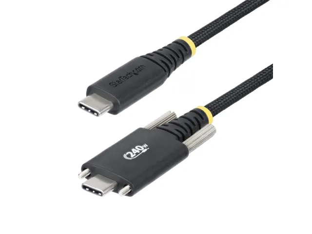StarTech.com 2 Meter USB-C Laadkabel met Zijschroefvergrendeling