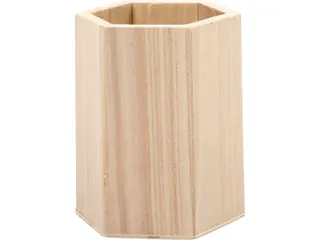 Pennenbak Creativ Company zeshoek 10.5x8cm triplex - 2