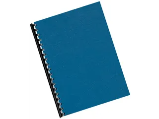 Dekblad A4 Blauw Lederlook 250 Grams Pak 100 Stuks - 9