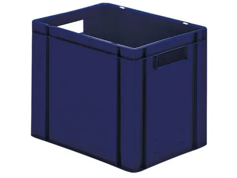 Euronorm-stapelbak 29l 320x400x300mm Wanden/bodem Gesloten Blauw